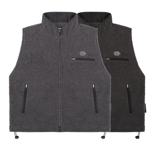 Fleece Zip-Up Vest Jacket