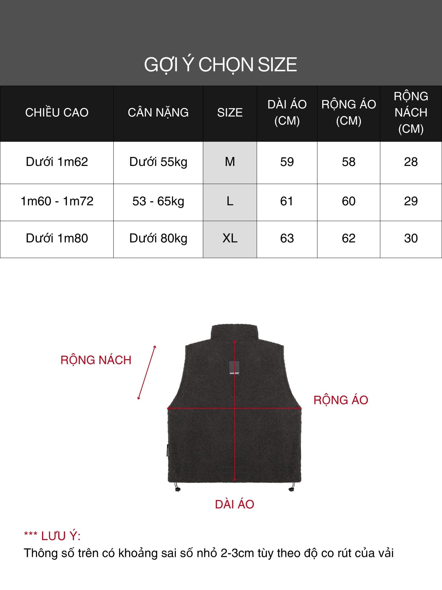 Fleece Zip-Up Vest Jacket