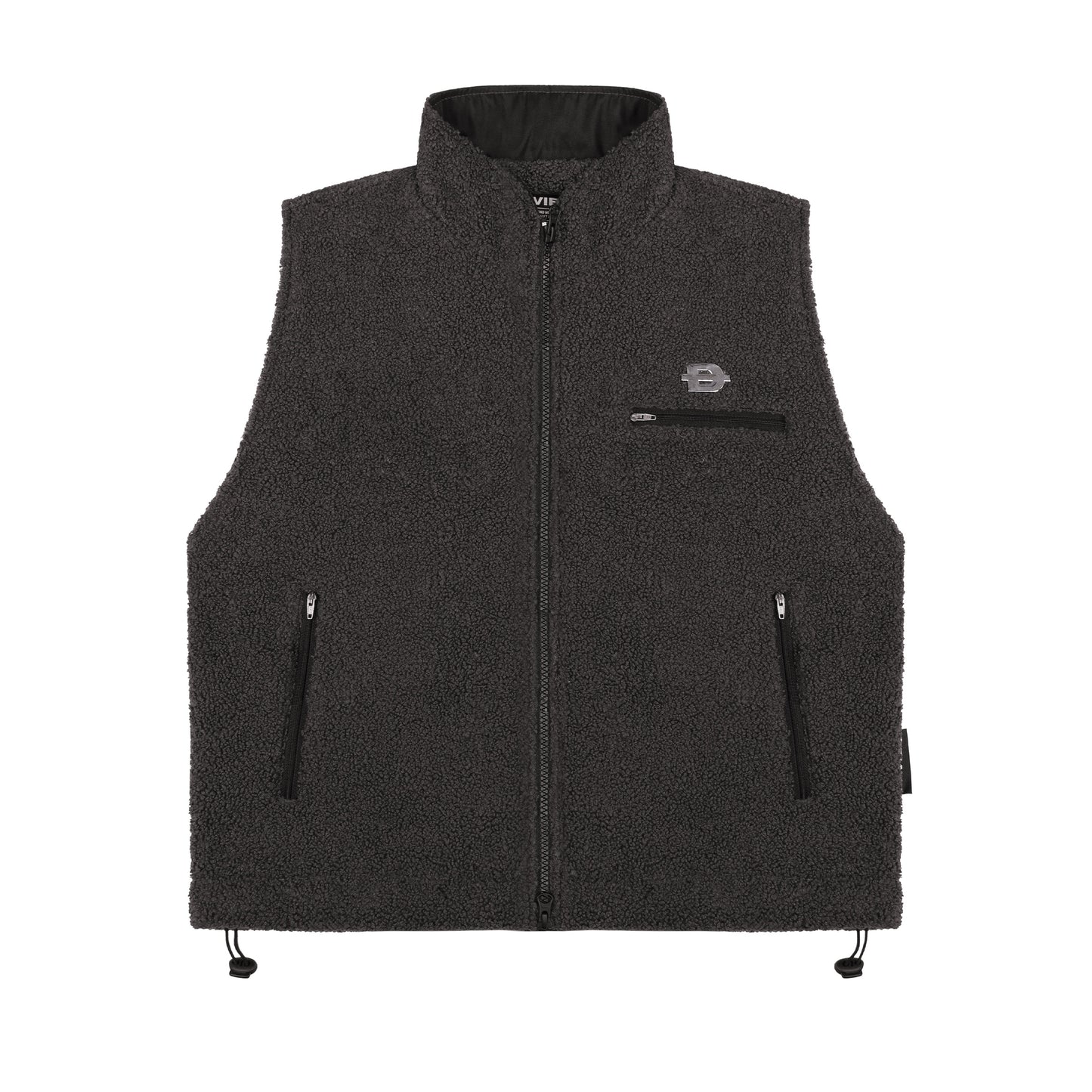 Fleece Zip-Up Vest Jacket