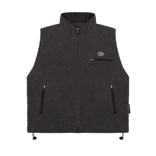 Fleece Zip-Up Vest Jacket