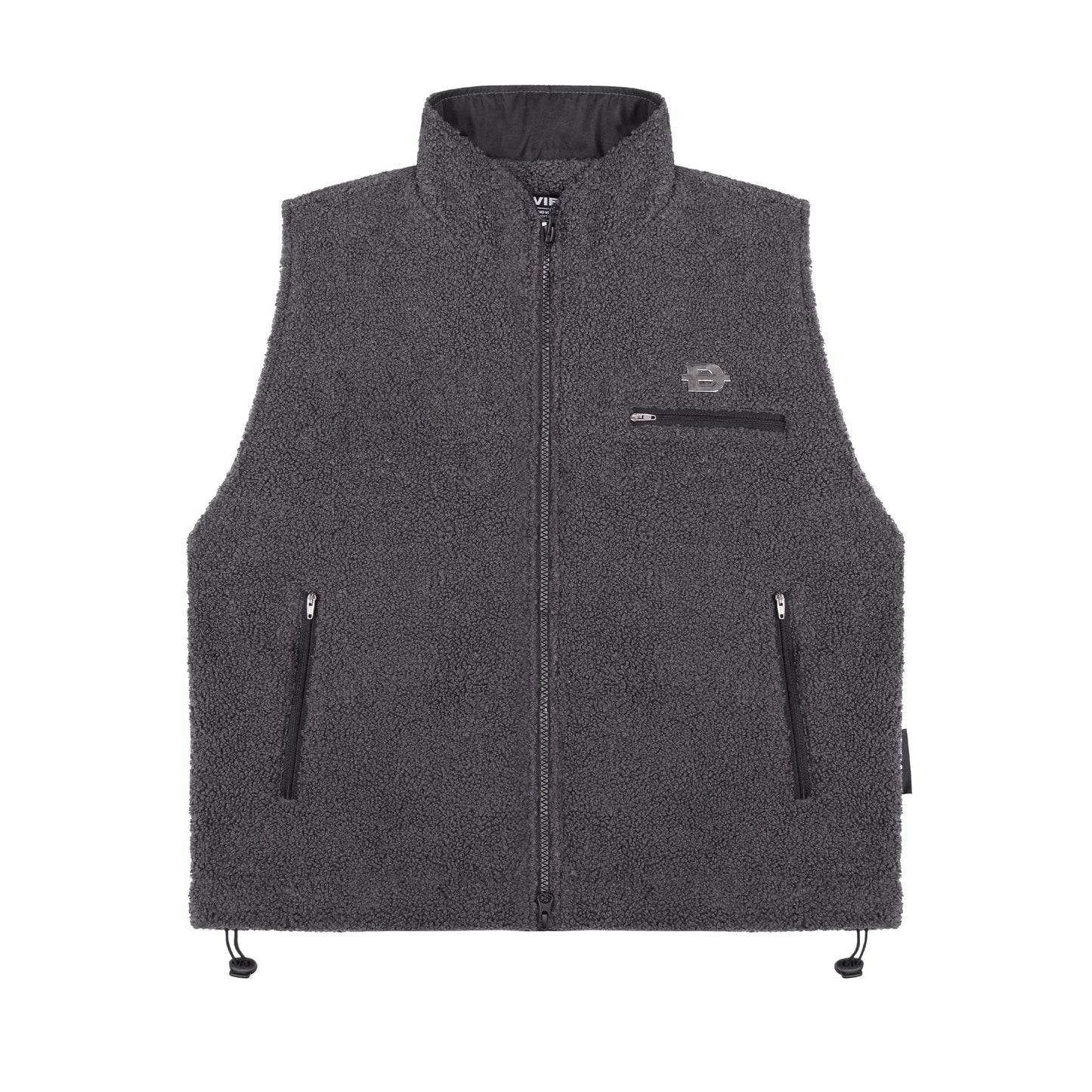 Fleece Zip-Up Vest Jacket
