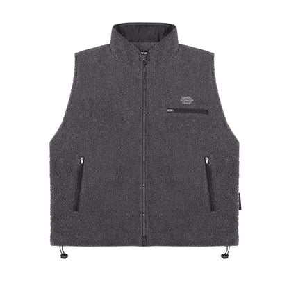 Fleece Zip-Up Vest Jacket
