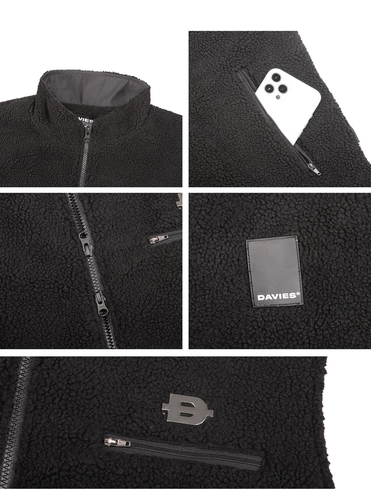 Fleece Zip-Up Vest Jacket