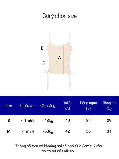 Size chart for a waist trainer with measurements in centimeters.