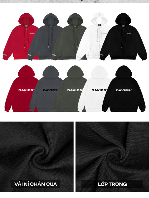 D Basic Hoodie Zip
