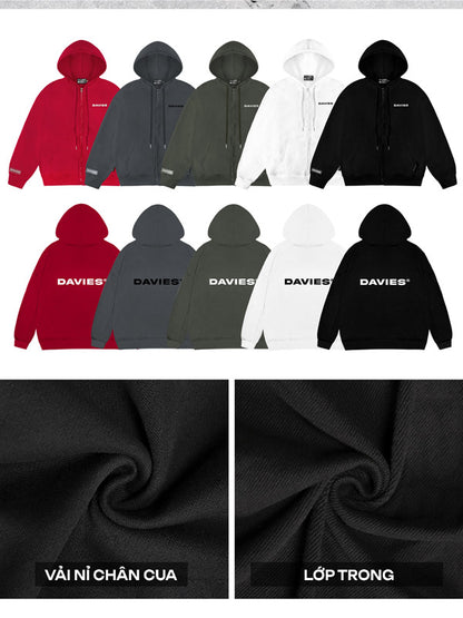 D Basic Hoodie Zip