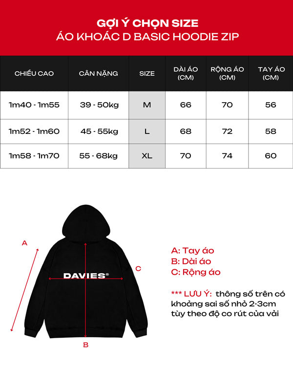 D Basic Hoodie Zip