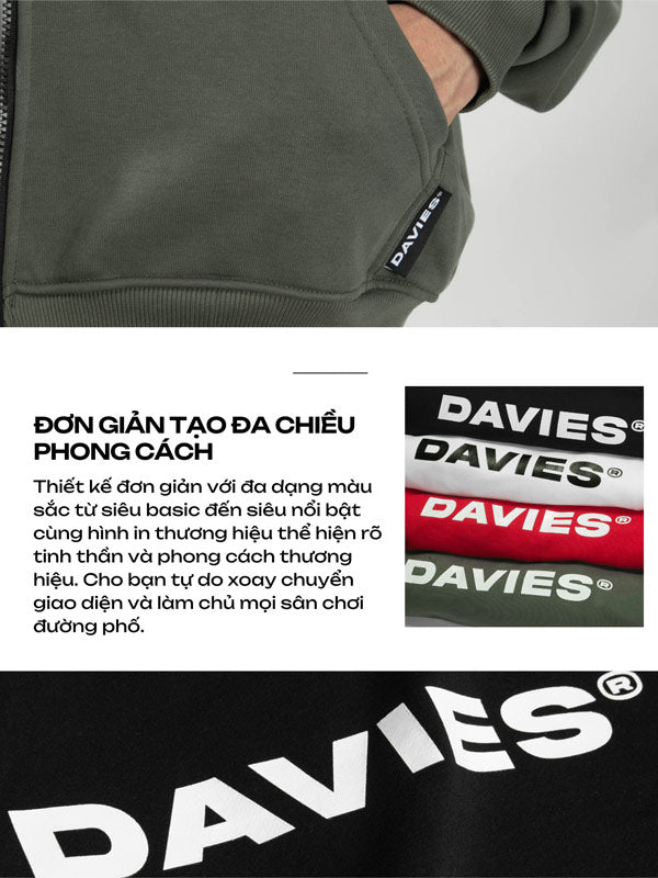 D Basic Hoodie Zip
