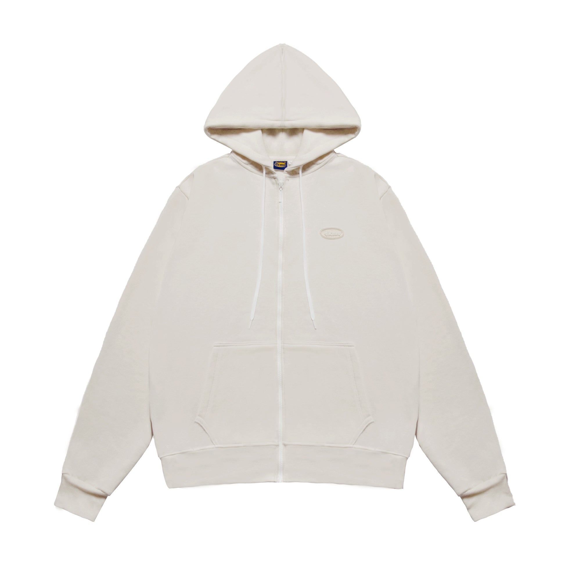Beige hoodie on a white background