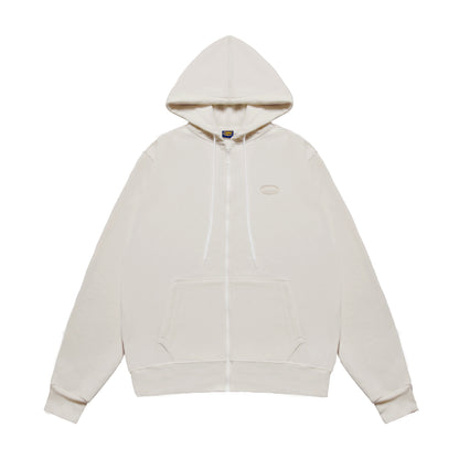 Beige hoodie on a white background