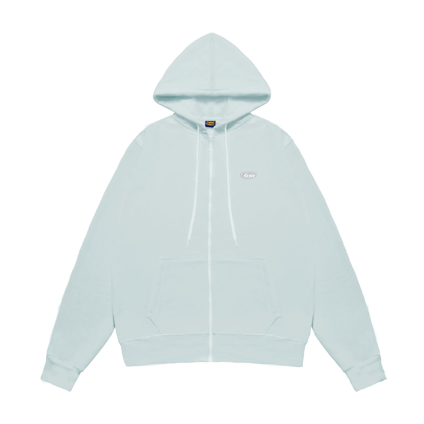 Light blue hoodie on a white background