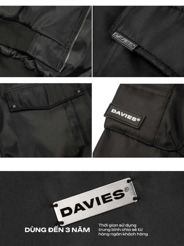 Double Box Hooded Bomber Jacket