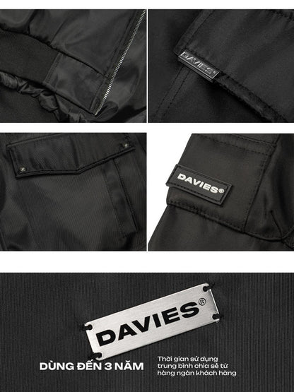 Double Box Hooded Bomber Jacket