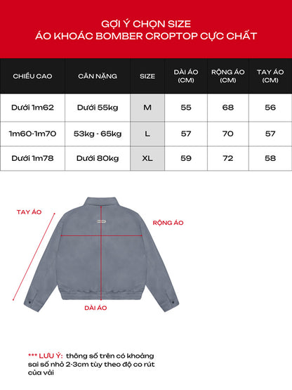 Crop Classy Bomber Jacket