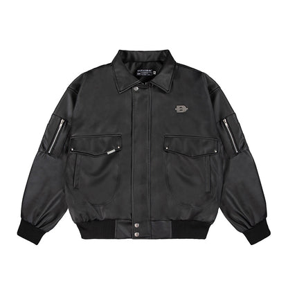 Double Box Bomber Jacket