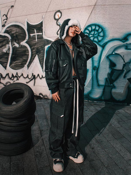 Double Box Bomber Jacket