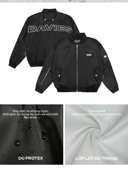 Metallic Bomber Jacket