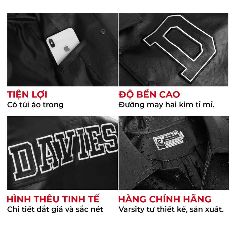 BMG Leather Varsity Jacket