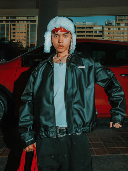 Oversized Leather Jacket