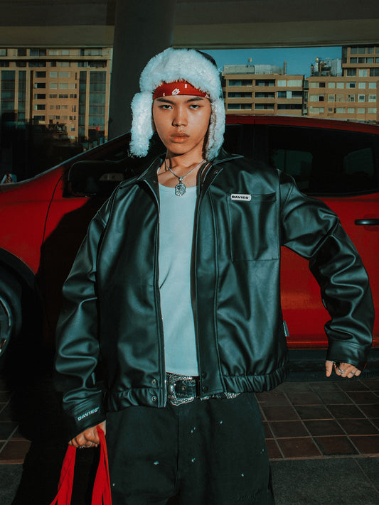 Oversized Leather Jacket