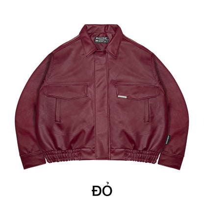 Leather Classy Bomber Jacket