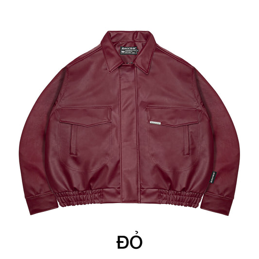 Leather Classy Bomber Jacket