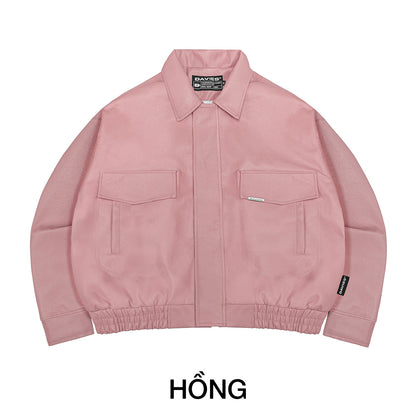Leather Classy Bomber Jacket