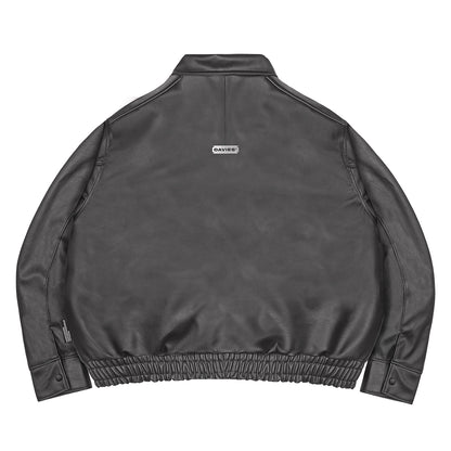 Leather Classy Bomber Jacket