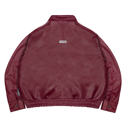 Leather Classy Bomber Jacket