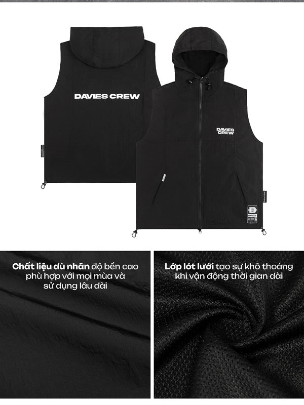 Crew Hooded Vest Jacket