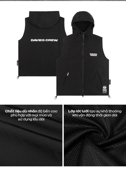 Crew Hooded Vest Jacket