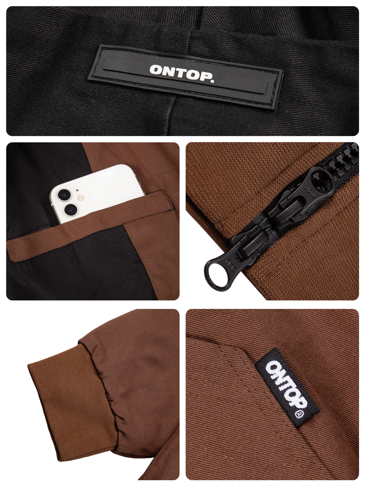 Kaki Hooded Jacket