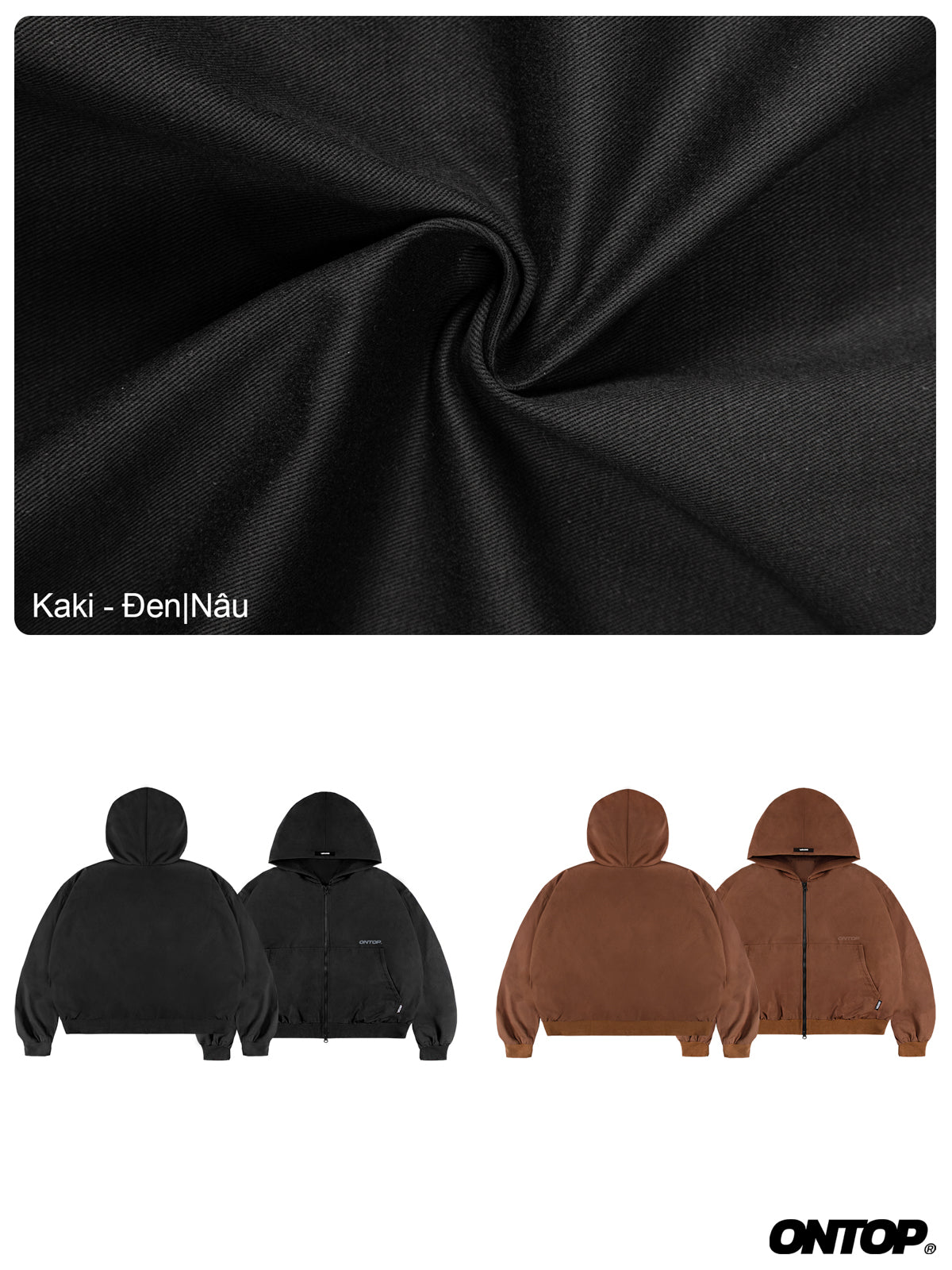 Kaki Hooded Jacket