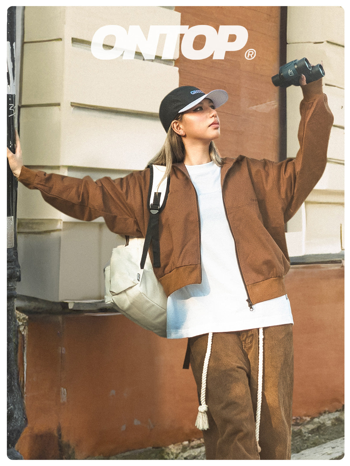Kaki Hooded Jacket