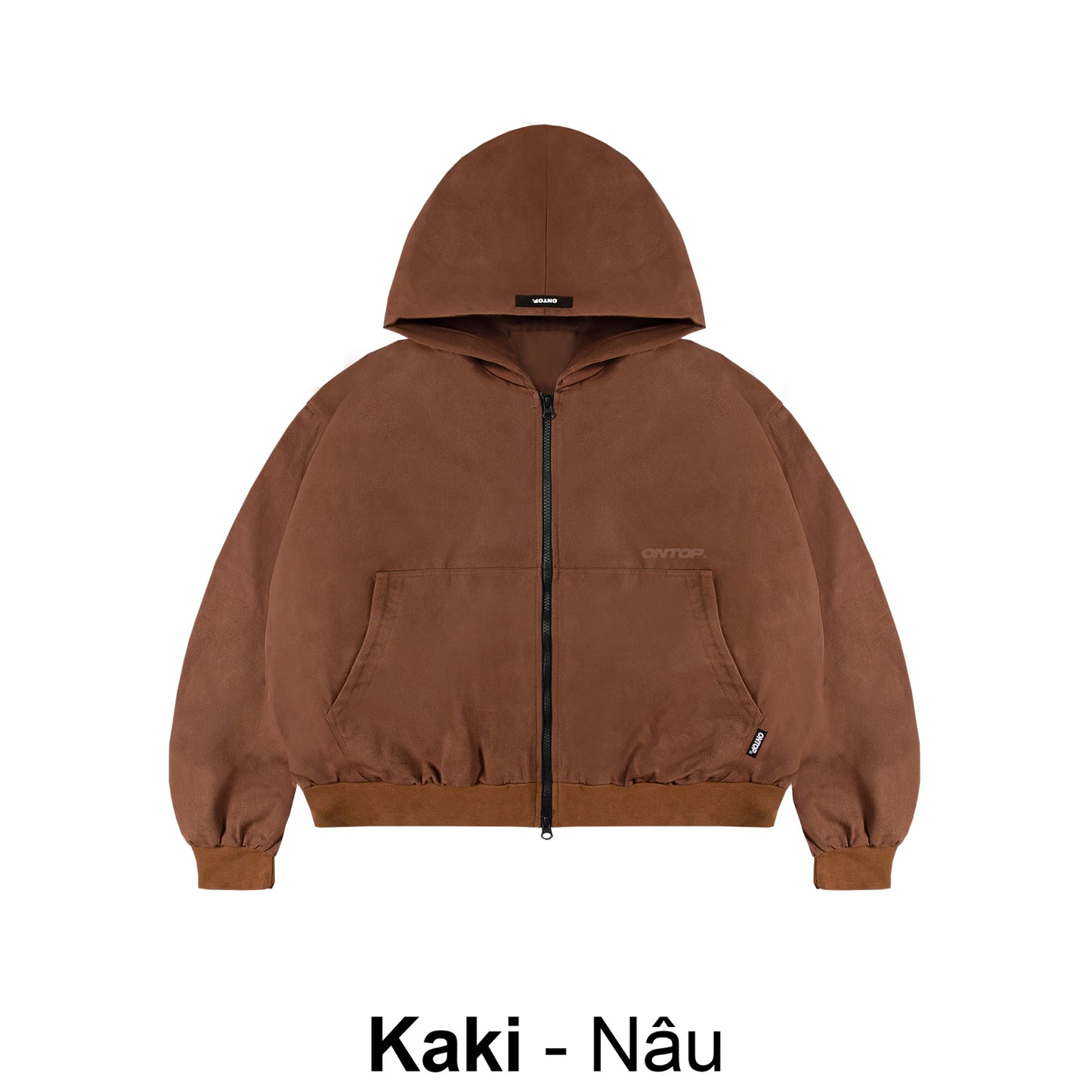 Kaki Hooded Jacket