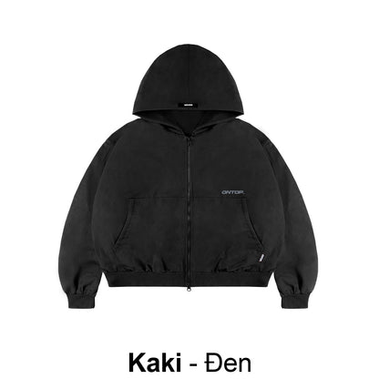 Kaki Hooded Jacket