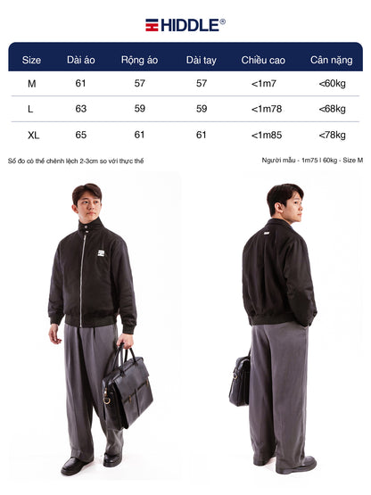 HIDDLE Premium Men’s Stand-Collar Cotton Jacket