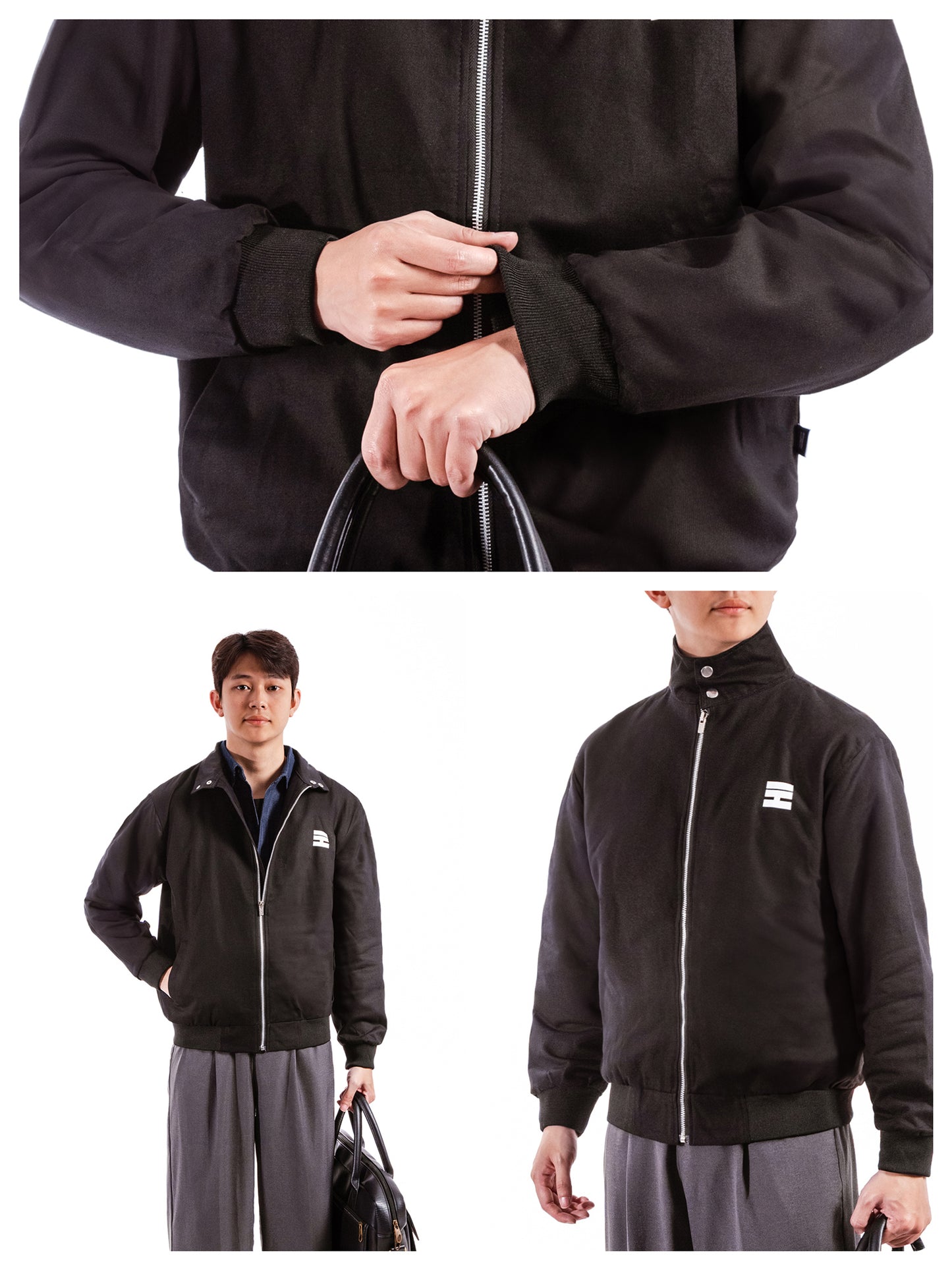 HIDDLE Premium Men’s Stand-Collar Cotton Jacket