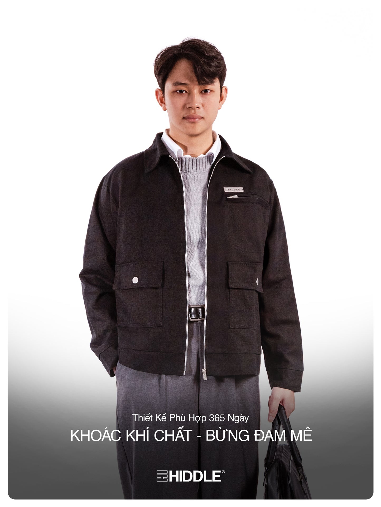 HIDDLE Three-Pocket Cotton Jacket
