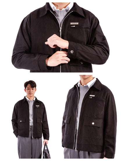 HIDDLE Three-Pocket Cotton Jacket