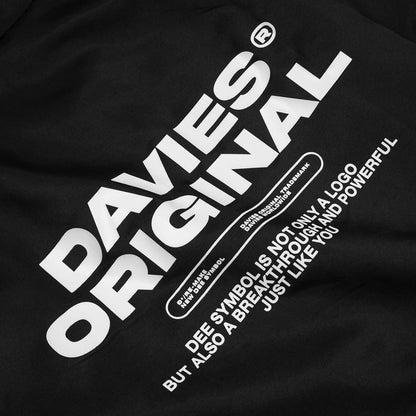 Black t-shirt with 'Dames Original' text and logo on a black background