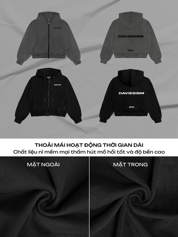 Zip Boxy Daviesism Jacket