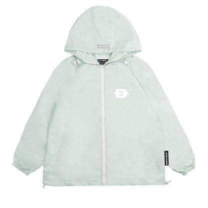 Grey Hooded Basic Jacket