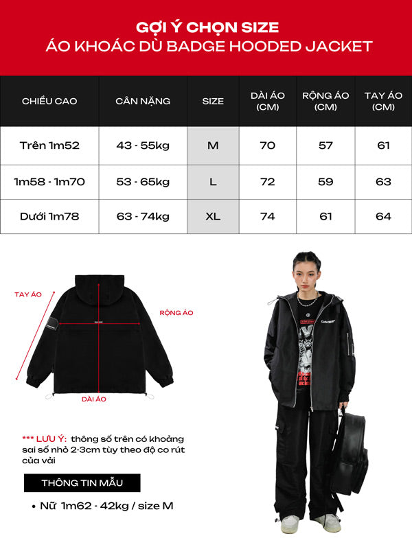 Badge Hooded Jacket
