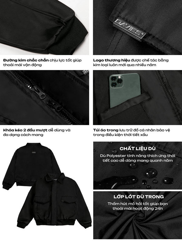 Crop Classy Bomber Jacket