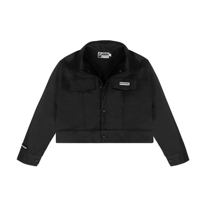 Cropped Leather Jacket
