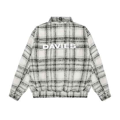 Flannel Double Zip Boxy Jacket