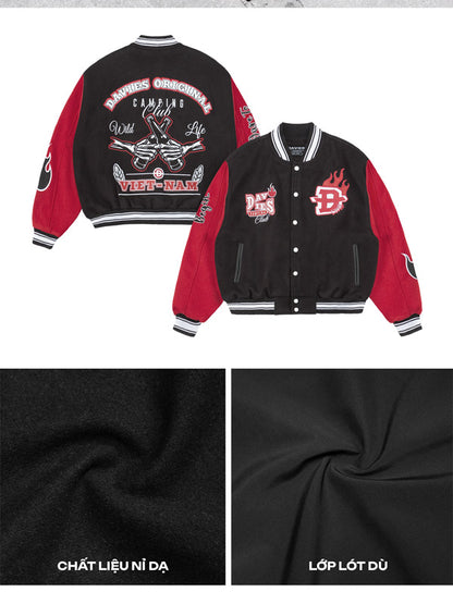Camping Club Bomber Varsity Jacket