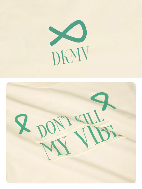Two cream-colored products with green ribbons and text on a white background