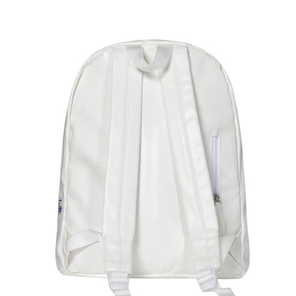 White backpack on a white background